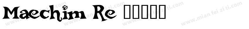 Maechim Re字体转换